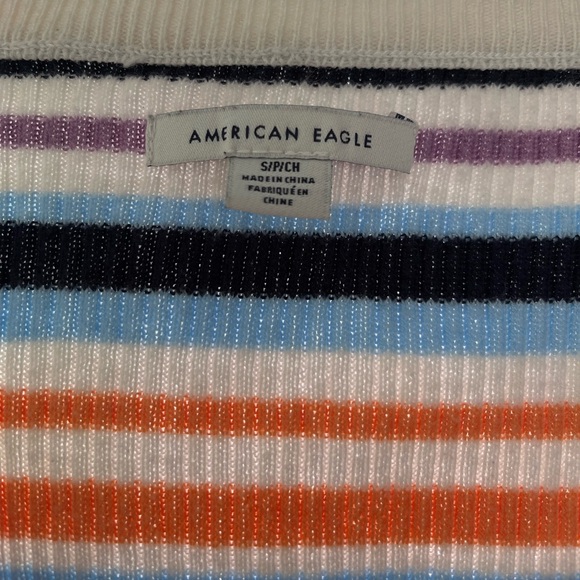AMERICAN EAGLE WOMENS CROPPED LONG SLEEVE - Picture 2 of 5